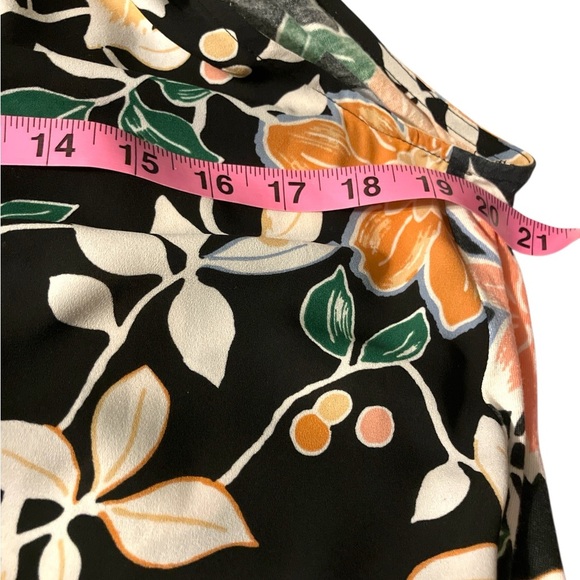 LOFT Tropical Floral Sleeveless Keyhole Blouse size s - Picture 5 of 7
